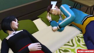 Japanese step sister fucks with her step horny step brother for the first time