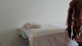 Sexy wife fucked by masseur in real session