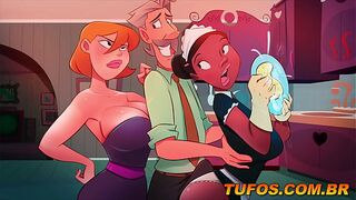 He had sex with the maid hidden from his wife! The Sacanas Filminho