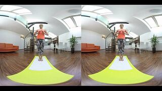 Alexis Crystal Enjoys VR Yoga And Voyeur Sex