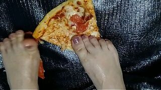 Your dinner is served... beneath my feet