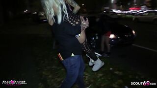 Fit German Teen No Condom Fuck by Stranger Outdoor and Car