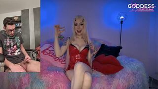 Public verbal humiliation small dick SPH with your busty blonde Italian mistress