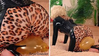 Sexy big ass fetish kinky MILF teasing in latex