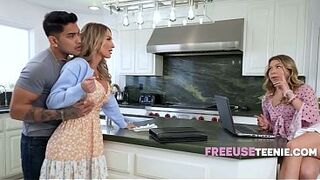 Stepson Enjoys Freeuse While We Pose For Stepdad's Welcome Party
