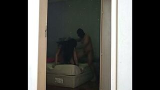Fucked hard on the cuckold's bed by a well-endowed man.