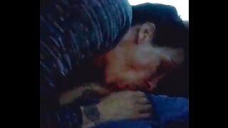 Wife sucks my cock while driving