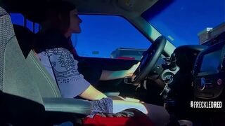 Fucking My Fire Crotch In A Car