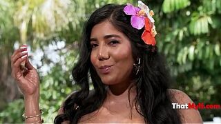 Her Latina Melons Bounce On A White Cock By The Pool - Diabella Eclair, Ryan Mclane