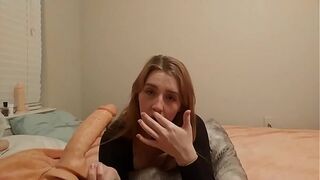 Extremely Long And Thick Dildo Anal Ass To Mouth Deepthroat Dirty