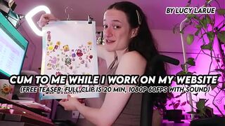 Cum To Me While I Work On My Website