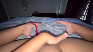 College ends up tiring me out and my only option is to masturbate my wet pussy because I don't have a boyfriend.