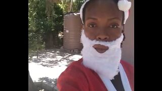 Black Ebony Merry :Xmas to you all! video message