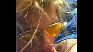 Real hooker receives a massive facial after sucking & fucking bareback